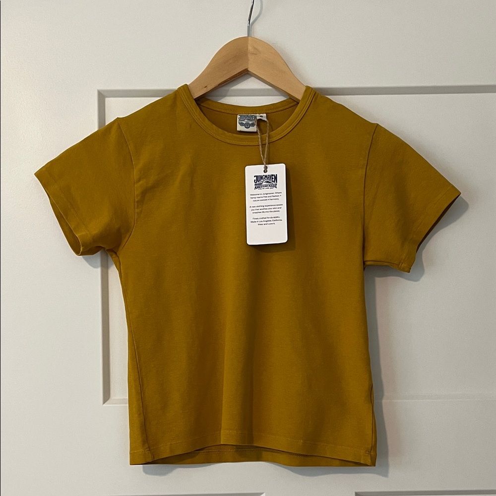 Jungmaven Mustard Fitted Short Sleeve Tee